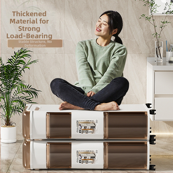 Съхранителен шкаф за баня, свободностоящ с чекмеджета, пластмасов, модел 331, японски стил