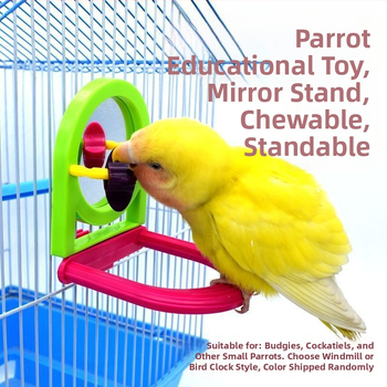 Παιχνίδι κλουβιού για αυτοδιασκεδασμό και μάσημα – πλαστικό καθρεφτάκι για πτηνά, Pro-pet, προέλευση Shandong