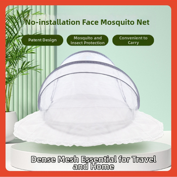 Сгъваема мрежа против комари без монтаж, с едно врато, полиестерно влакно, рамка от фибростъкло, преносима мрежа за легло