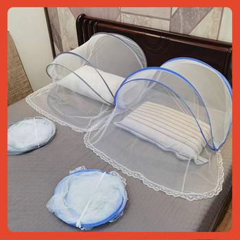 Сгъваема мрежа против комари без монтаж, с едно врато, полиестерно влакно, рамка от фибростъкло, преносима мрежа за легло