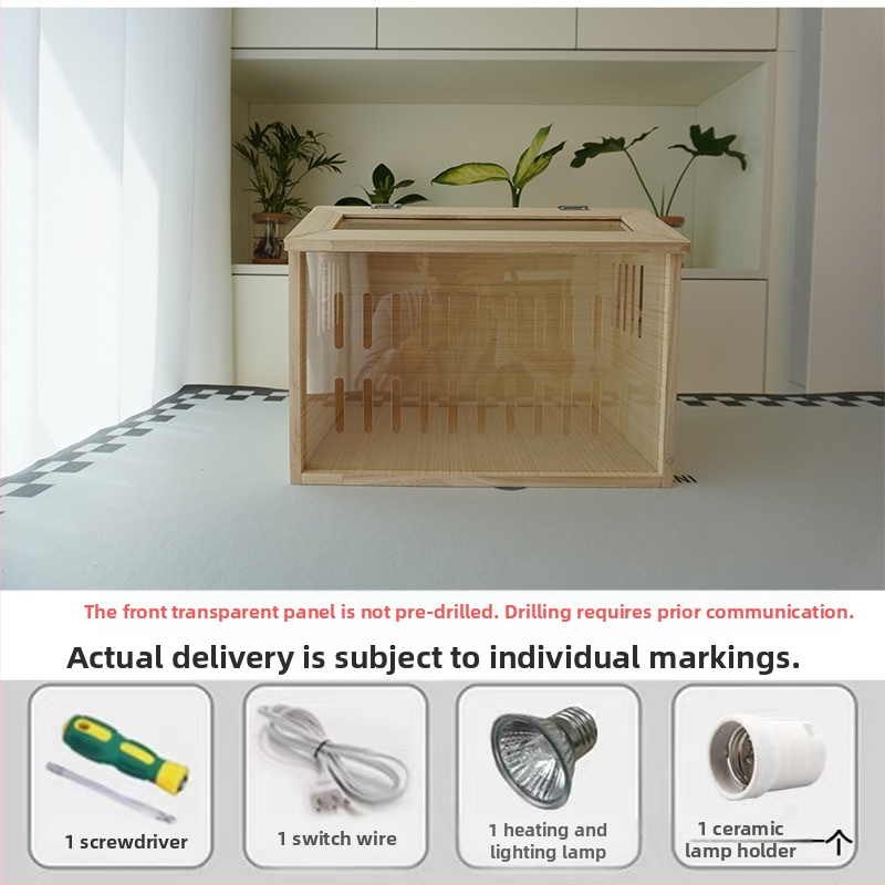 Дървена развъдна клетка за хамстери – пълен комплект за отглеждане (Материал: дърво; Обект: хамстер; Бранд: Друг)