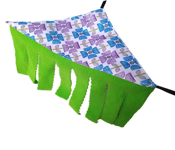 Τριγωνικός υφασμάτινος αιώρα για κατοικίδια με κουρτίνα πόρτας, σκηνή-καταφύγιο για Sugar Glider και Hamster