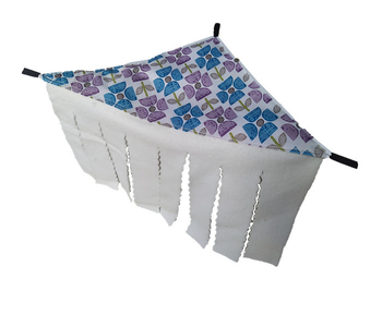 Τριγωνικός υφασμάτινος αιώρα για κατοικίδια με κουρτίνα πόρτας, σκηνή-καταφύγιο για Sugar Glider και Hamster