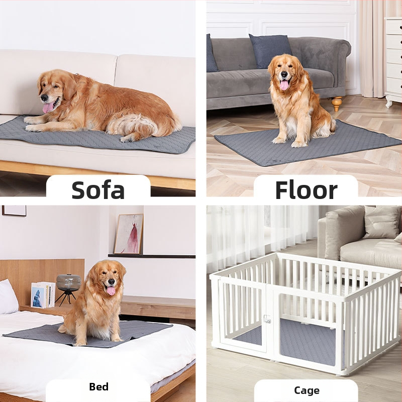 Подложка за кучета за урина — сгъваема, миеща се, абсорбираща и многократно използваема; Марка: Jiaxing Yafu Pet Products