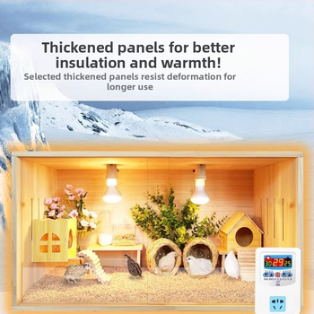 Клетка за развъждане на пъдпъдъци от масивно дърво с изолирана камера за хамстери и пъдпъдъци