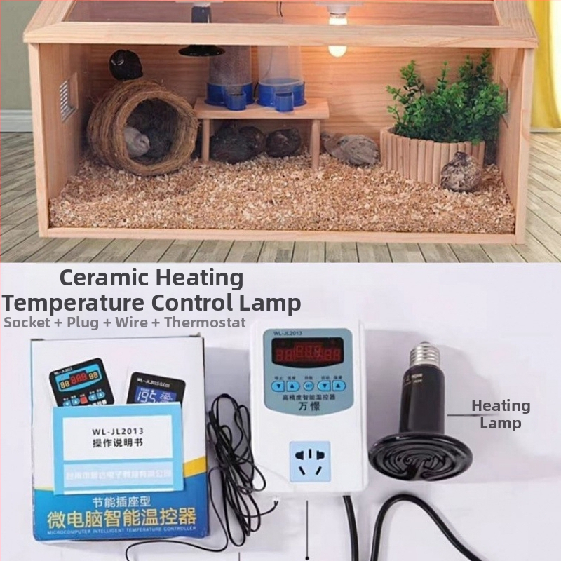 Клетка за развъждане на пъдпъдъци от масивно дърво с изолирана камера за хамстери и пъдпъдъци