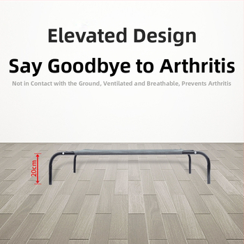 Πτυσσόμενο μεταλλικό κρεβάτι για σκύλους, αναπνεύσιμο, φορητό, πλένεται