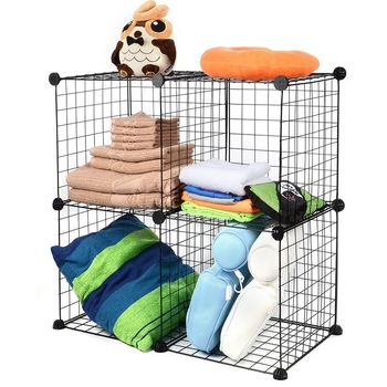 Metalo grotelės gyvūnams: katės narvas, šuns narvas, katės vila ir sandėliavimo lentyna