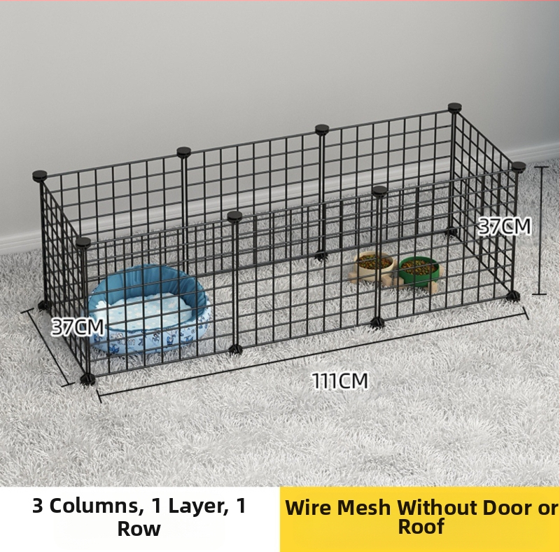 Iekštelpu mājdzīvnieku siena - kaķu aizsardzības vārti, modulāra barjera maziem un vidējiem suņiem, dzelzs stieple, zīmols Seven, imports: Nē