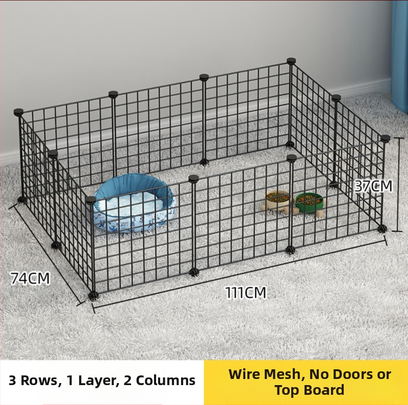 Iekštelpu mājdzīvnieku siena - kaķu aizsardzības vārti, modulāra barjera maziem un vidējiem suņiem, dzelzs stieple, zīmols Seven, imports: Nē