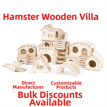 Дървена къщичка за хамстери — укритие за всички сезони