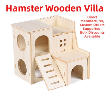 Дървена къщичка за хамстери — укритие за всички сезони