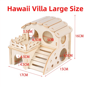 Дървена къщичка за хамстери — укритие за всички сезони