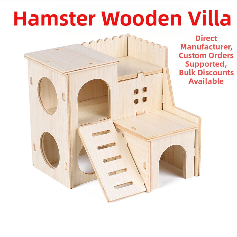 Drevené útočisko pre hamster — vhodné pre všetky ročné obdobia