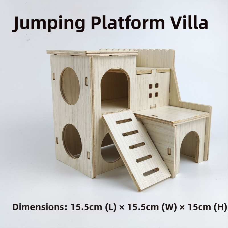 Дървена къщичка за хамстери — укритие за всички сезони