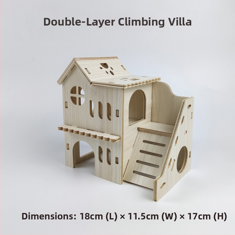 Дървена къщичка за хамстери — укритие за всички сезони