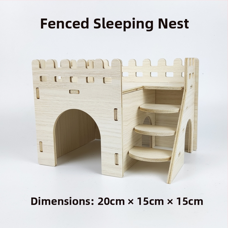 Дървена къщичка за хамстери — укритие за всички сезони