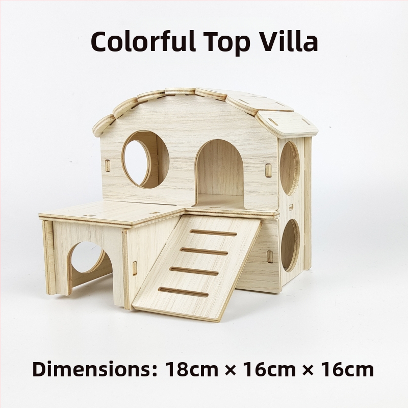 Дървена къщичка за хамстери — укритие за всички сезони