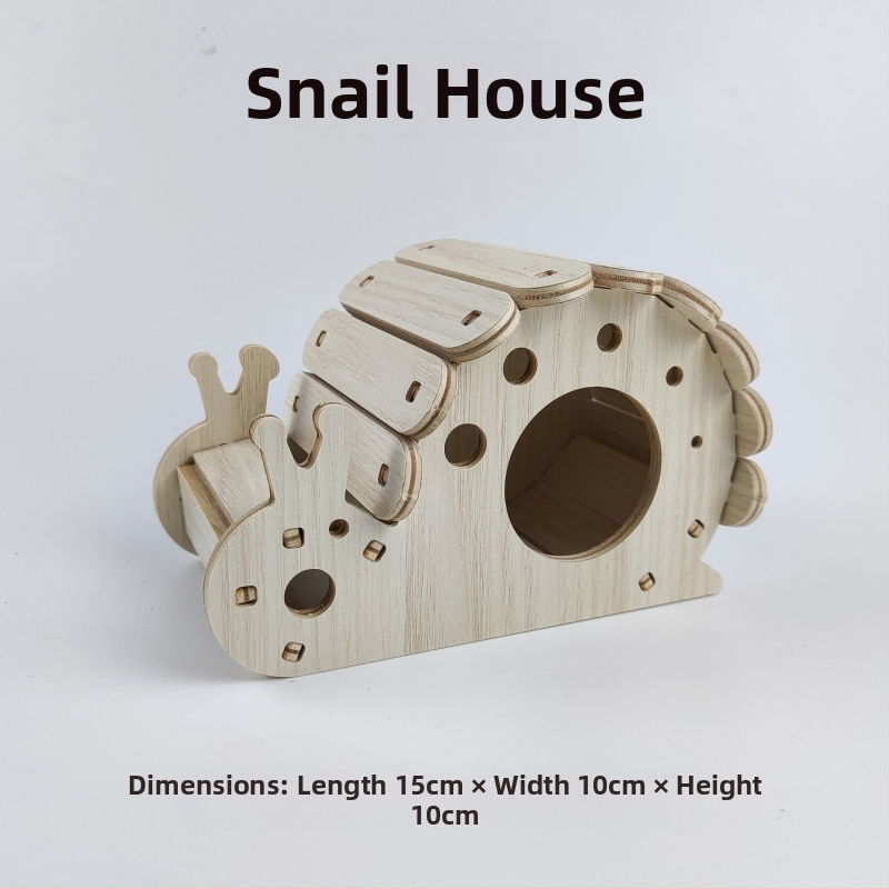 Дървена къщичка за хамстери — укритие за всички сезони