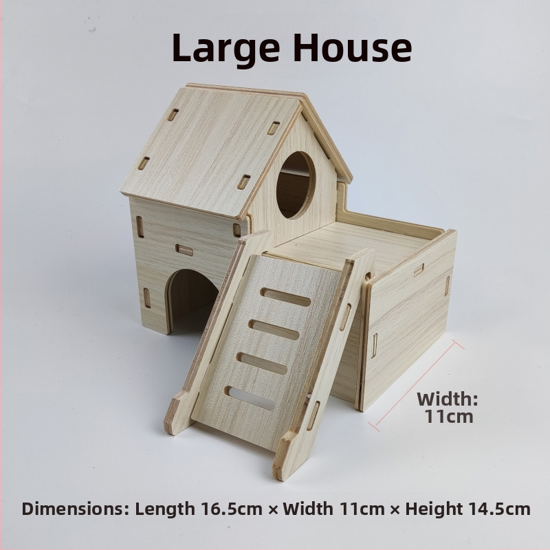 Дървена къщичка за хамстери — укритие за всички сезони