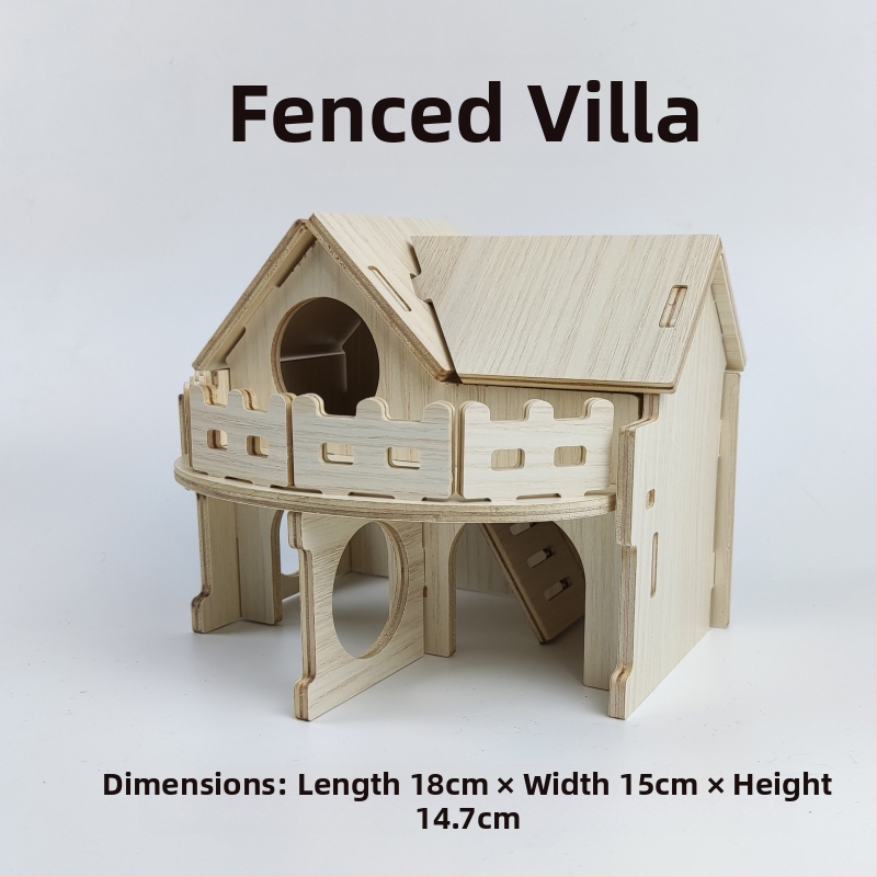 Дървена къщичка за хамстери — укритие за всички сезони