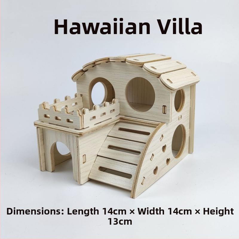 Дървена къщичка за хамстери — укритие за всички сезони