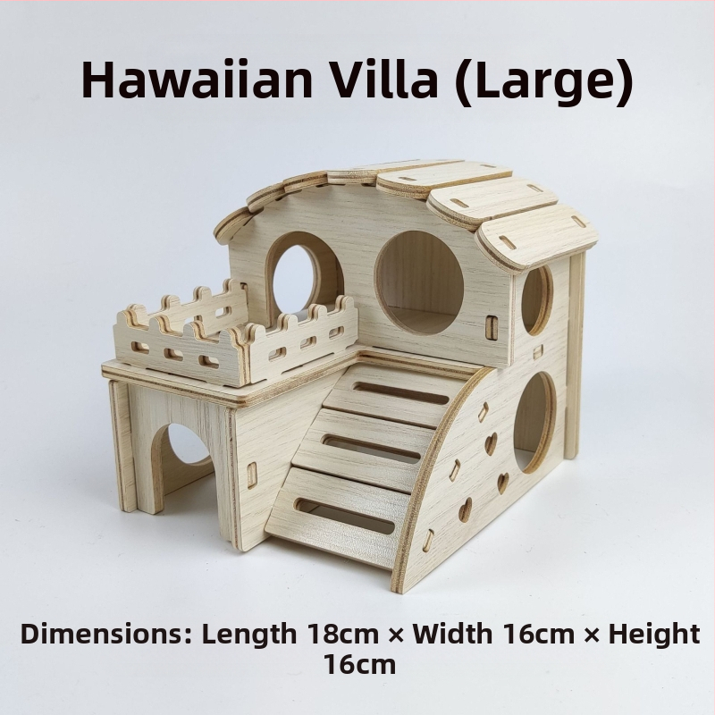 Дървена къщичка за хамстери — укритие за всички сезони