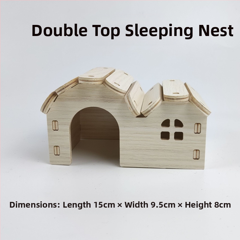 Дървена къщичка за хамстери — укритие за всички сезони