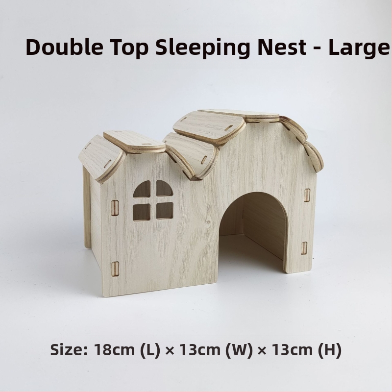 Дървена къщичка за хамстери — укритие за всички сезони