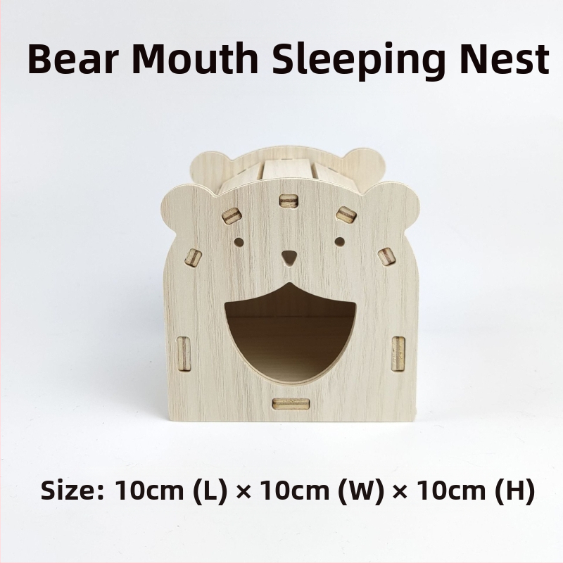 Дървена къщичка за хамстери — укритие за всички сезони