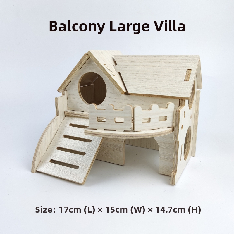 Дървена къщичка за хамстери — укритие за всички сезони