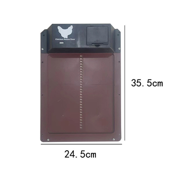 Automatinės šviesos jutiklio durys vištų voljerui (Medžiaga: Plastikas; Kilmė: Zhejiang; Importas: Ne; Prekės ženklas: Kitas)