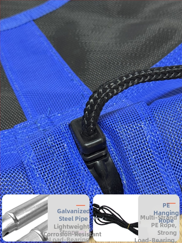 Гамак с кръгла мрежа от въжета, гнездо за птици, за вътрешно/външно ползване, двойна висяща седалка, Oxford плат, максимална носимост 200 кг