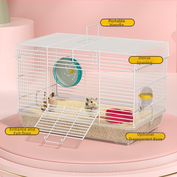 Клетка за хамстери от неръждаема стомана; марка: Друг; подходяща за хамстери