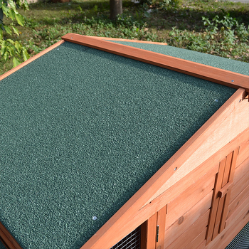 Двоен слой дървена клетка за зайци с гнездо и отделение