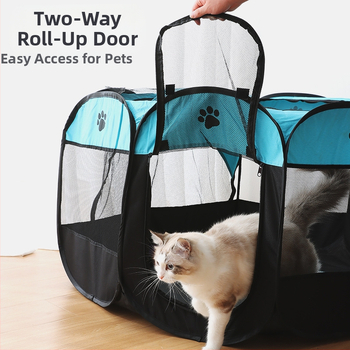 Pipitao Οκτάγωνο Κλουβί για Σκύλους — PVC600D Δροσερό και Αναπνεύσιμο, Κλουβί Κατοικίδιων, Διαθέσιμη Ιδιωτική Ετικέτα