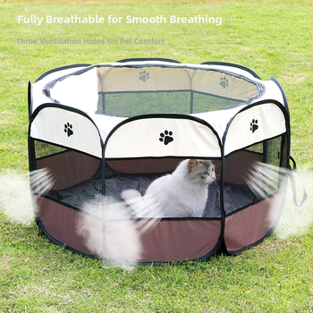 Pipitao Οκτάγωνο Κλουβί για Σκύλους — PVC600D Δροσερό και Αναπνεύσιμο, Κλουβί Κατοικίδιων, Διαθέσιμη Ιδιωτική Ετικέτα