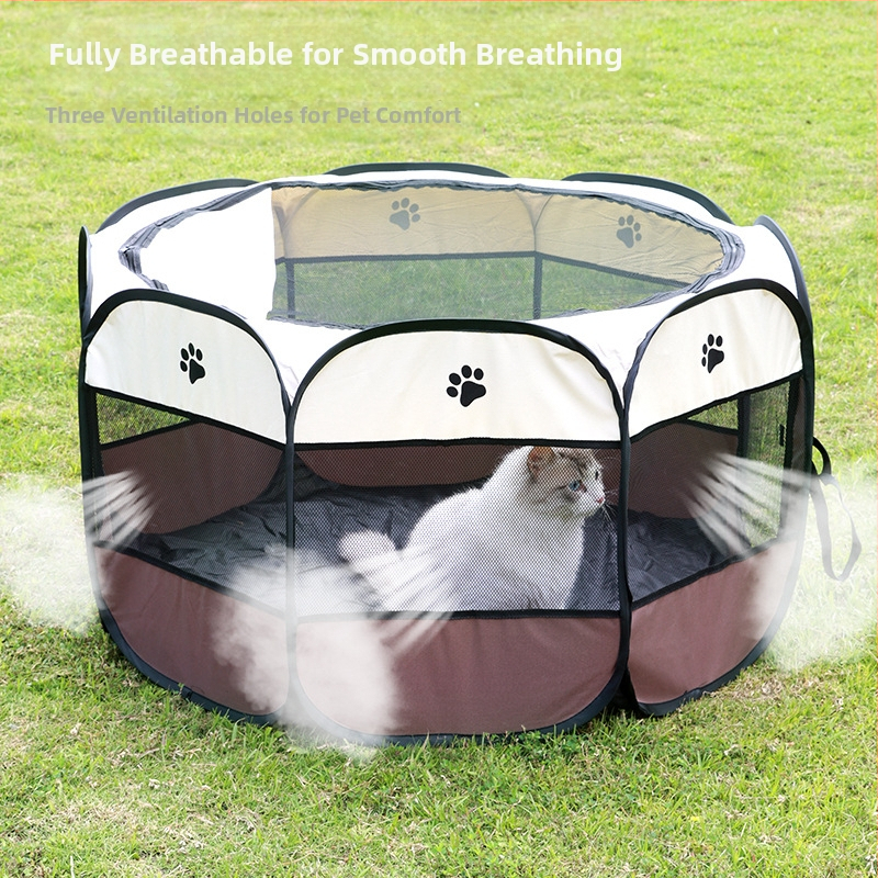 Pipitao Osemuholný Psí Klietka — Dýchajúca Klietka z PVC600D, Klietka pre Domáce Zvieratá, Súkromná Značka k Dispozícii