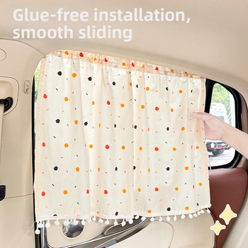 Automobilio lango skydelis su gėlių raštu, medvilnės audinys, tvirtinimas siurbimo puodeliu, universalus pritaikymas langams, saulės apsauga ir šilumos izoliacija