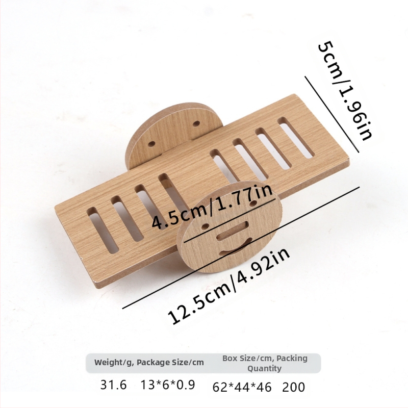 Hamstera koka māja ar guļvietu un divstāvu vilu — ciets koks, Pet taro