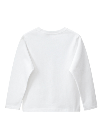 Детска памучна тениска с дълъг ръкав в корейски стил, кръгло деколте, 100% памук, карикатурен принт, есен 2023, подходяща за деца над 8 години