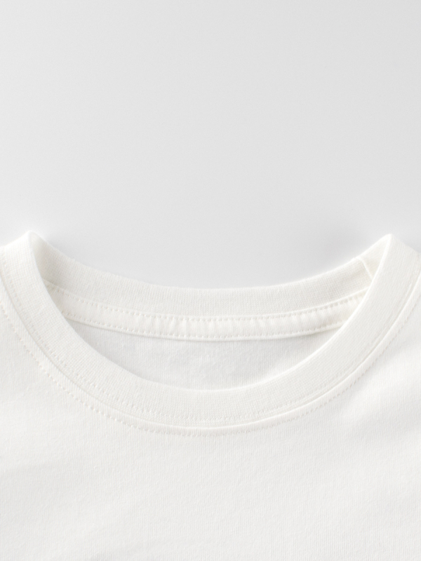 Детска памучна тениска с дълъг ръкав в корейски стил, кръгло деколте, 100% памук, карикатурен принт, есен 2023, подходяща за деца над 8 години