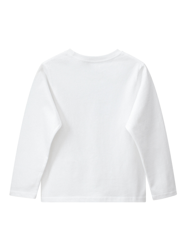 Детска памучна тениска с дълъг ръкав в корейски стил, кръгло деколте, 100% памук, карикатурен принт, есен 2023, подходяща за деца над 8 години