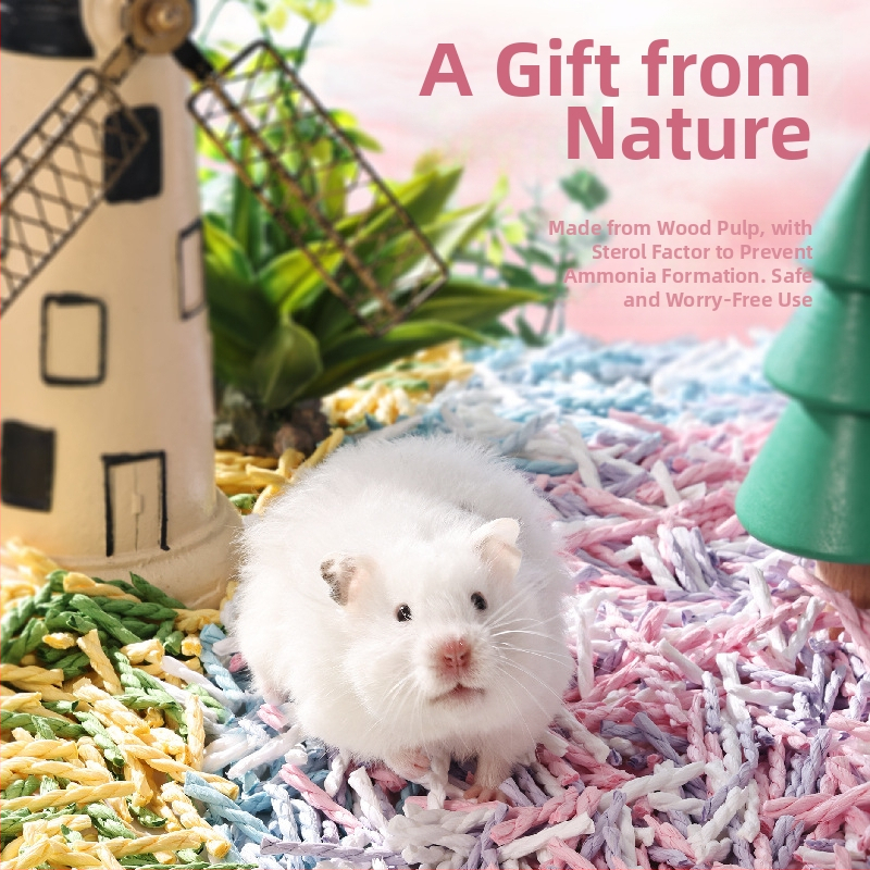 Hamsteru segumu substrāts no virgin koka masas, aromātu kontrole, augsta uzsūkšana, zīmols BUCATSTATE/Buka star