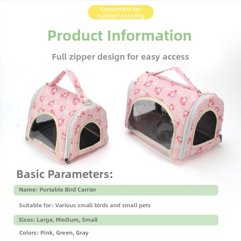 Чанта за птици за разходки, през рамо, дишаща, преносима, подходяща за птици | Код: F97m9h6j6jm5st | Възраст: Възрастен | Вид: Птица