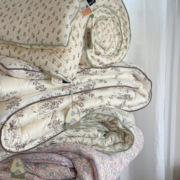 Žieminė megzta medvilninė antklodė su sojų pluošto užpildais, quiltuota, 3–3,5 kg