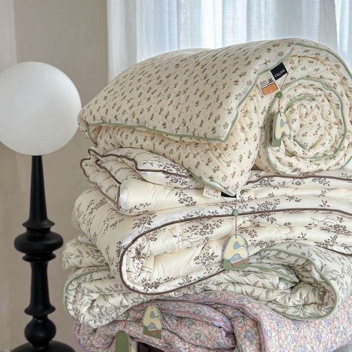 Žieminė megzta medvilninė antklodė su sojų pluošto užpildais, quiltuota, 3–3,5 kg