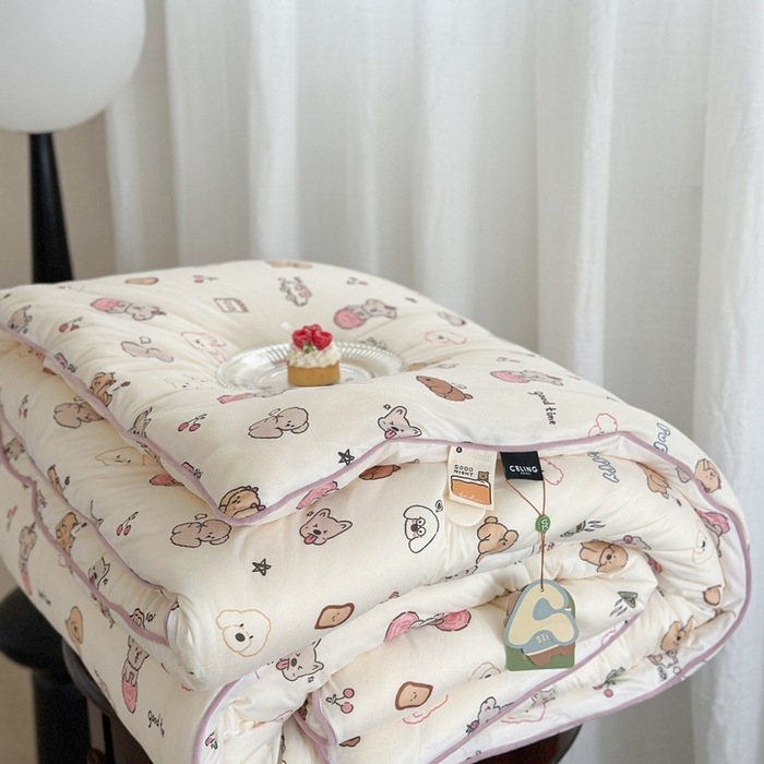 Žieminė megzta medvilninė antklodė su sojų pluošto užpildais, quiltuota, 3–3,5 kg