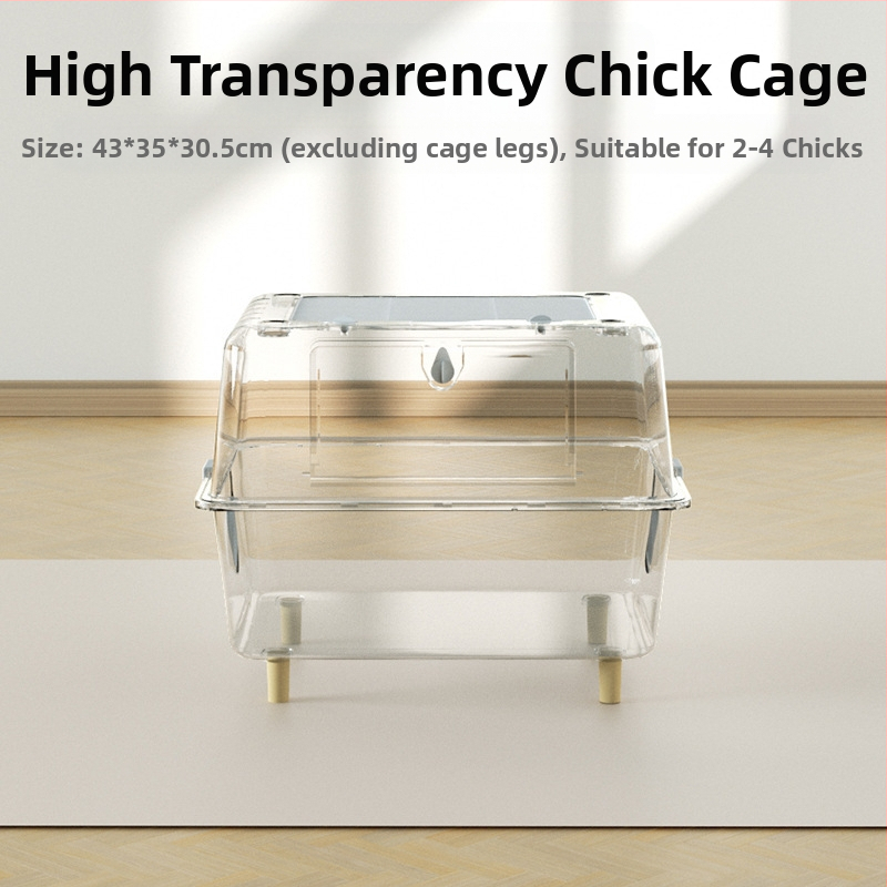 Акрилна клетка за хамстери — прозрачна, вътрешна изолация, пълен комплект за оформяне на хабитат (Weibi)