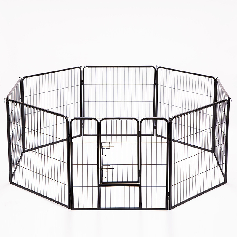 Cardandi vielos šunų tvora, nešiojama sulankstoma galvanizuota atskyrimo tvora šunims, 6–8 paneliai, skirta mažiems ir vidutiniams šunims